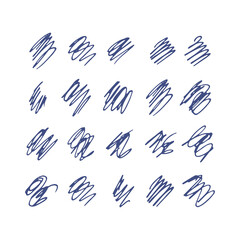 doodle set hand drawn. vector, scandinavian. decor, design.