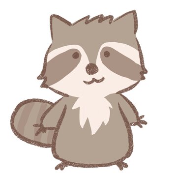 アライグマのイラスト