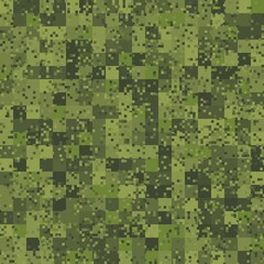 Abstract seamless pattern with green colored chaotic squares background.