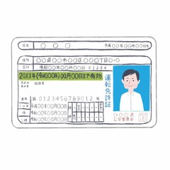 令和版免許書_初心者_グリーン_男性