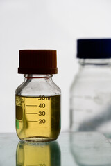 laboratory glassware in laboratory