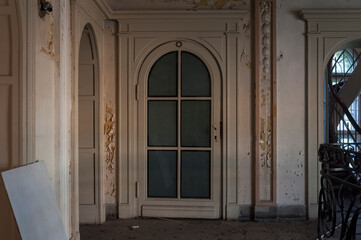 Old haunted abandoned mansion in Poland