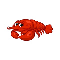 illustration of a cartoon lobster