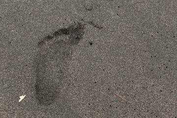 footprint in sand