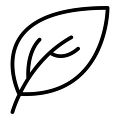leaf icon line style vector