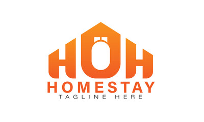 Homestay Logo Vector Template