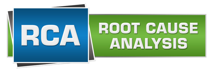 RCA - Root Cause Analysis Green Blue Horizontal 