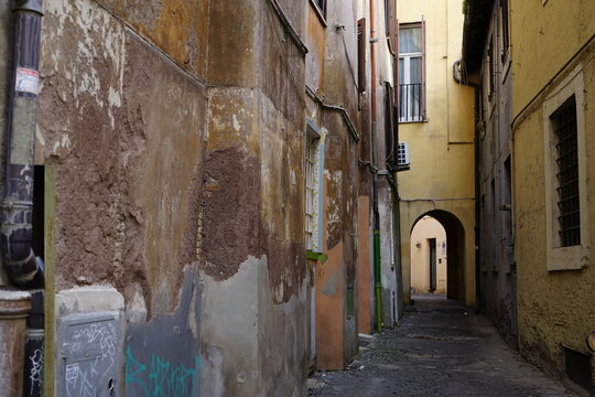 Fototapeta narrow street in the old town