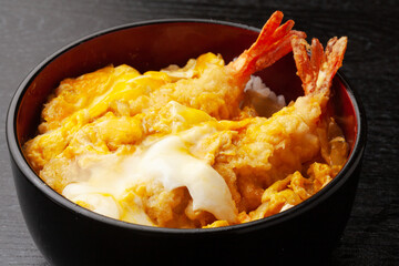 海老天とじ丼