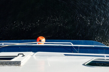 on the boat
