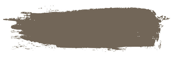 Obraz premium Brown brush stroke isolated on white background. Trendy brush stroke vector for brown ink paint, grunge backdrop, dirt banner, watercolor design and dirty texture. Brush stroke vector