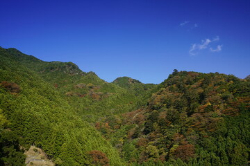 川上村　秋色増す山々