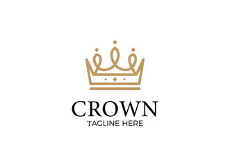 Minimalist Crown Logo Design Template. Minimalist crown Logo © AlvinStd.