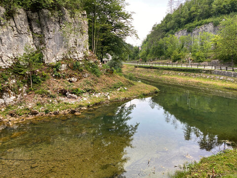 The confluence of the river Kamacnik and the river Dobra, Vrbovsko - Gorski kotar, Croatia (U&scaron;će rječice Kamačnik u rijeku Dobru, Vrbovsko - Gorski kotar, Hrvatska)