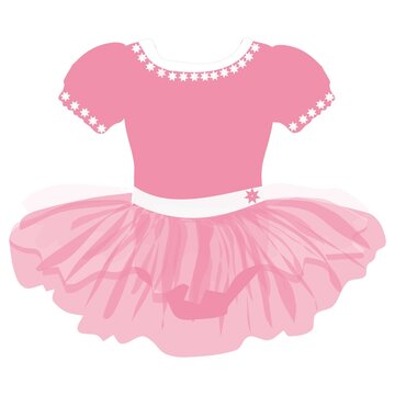 vector image of a children's ballet tutu dress