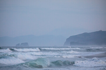 Fototapeta na wymiar Pacific ocean in the morning