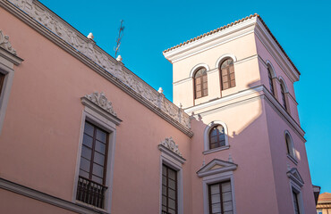 Fototapeta na wymiar Torreón en la archidiócesis de Valladolid, España