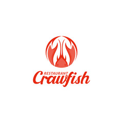 crawfish, shrimp, lobster claw, seafood logo design