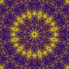 3d effect - abstract polygonal geometric fractal pattern