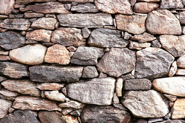 Stone wall of an old house