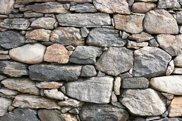 Stone wall of an old house
