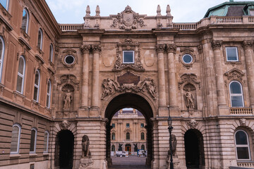 Fototapeta na wymiar Facade of the Budapest History Museum