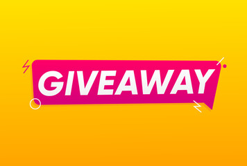 Giveaway banner, Social media poster template design 