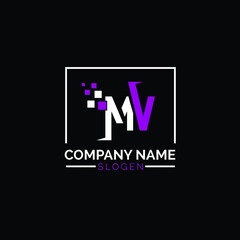 MV LOGO , MV INITIAL , MV ICON.