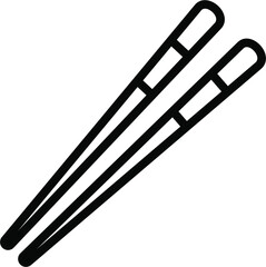 Chinese Sticks Line Icon