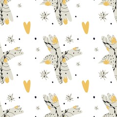 seamless pattern with bird 