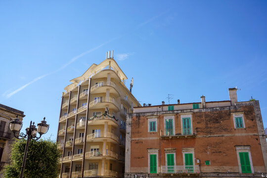 Corato, Apulia, Italy: modern and old buildings
