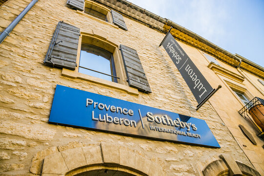 Facade Of A Sotheby's Real Estate Agency In Gordes In Luberon, Provence