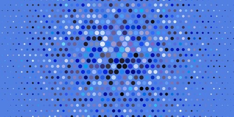 Light Purple vector pattern with spheres. Illustration with set of shining colorful abstract spheres. Pattern for business ads.