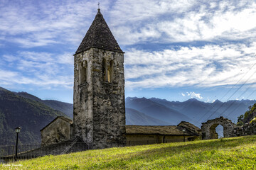 S.Perpetua Church (Tirano- Italy) - obrazy, fototapety, plakaty