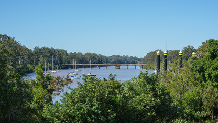 Bridge over the Mary River at Maryborough, Queensland, Australia 