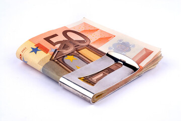 Photo of banknotes symbolizing finance, consumption, money and economy