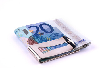 Photo of banknotes symbolizing finance, consumption, money and economy