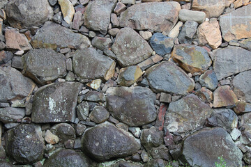 rampart at the castle of matsue (japan)