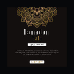 Ramadan Sale Social Media Discount Post Template Design Eid Fashion Sale Template
