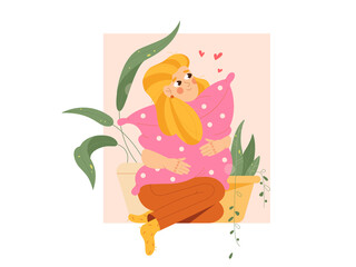 девушка влюблена 