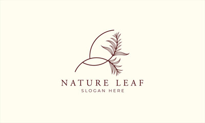 natural and organic logo modern design. Natural logo for branding, corporate identity and business card