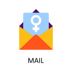 Mail vector Flat Icon Design illustration. Home Improvements Symbol on White background EPS 10 File