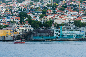 Funchal city at Madeira island, Portugal