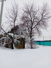 house in winter