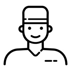 Doctor Flat Icon Isolated On White Background