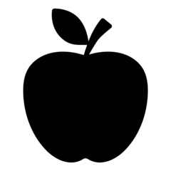 Apple Flat Icon Isolated On White Background