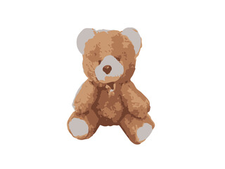 Cute cartoon Teddy bear, illustration