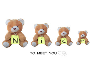 Bear Polar Bear mushroom vector icon doodle illustration, Cute cartoon Teddy bear, illustration