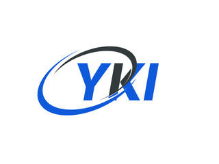 YKI letter creative modern elegant swoosh logo design