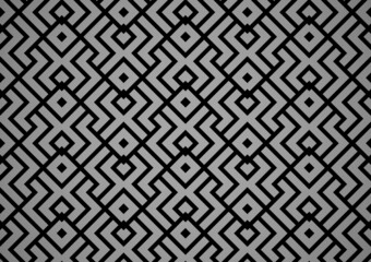Abstract geometric pattern. A seamless vector background. Black and gray ornament. Graphic modern pattern. Simple lattice graphic design